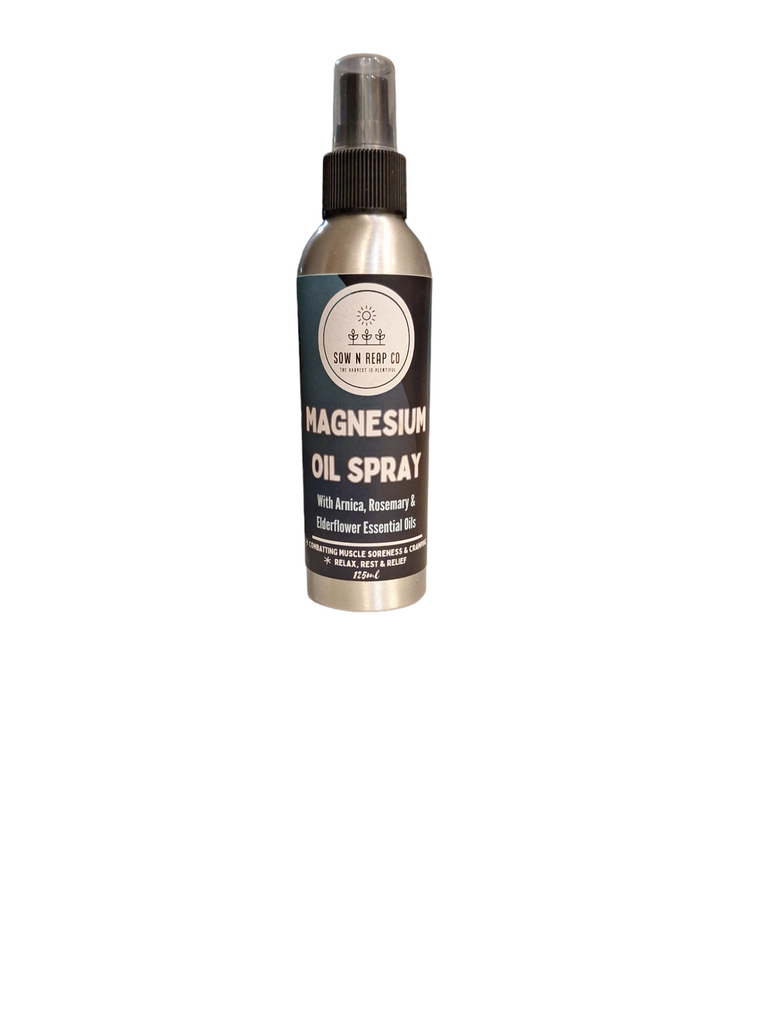 Magnesium Oil Spray 125ml (with Rosemary, Arnica & Elderflower essential oils)