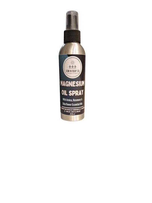 Elderflower Magnesium Oil Spray 125ml (with Rosemary, Arnica & Elderflower essential oils)